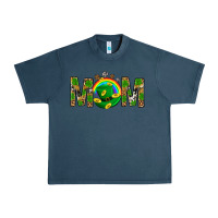 Midnight Navy Western Mom With Shamrock Urban Heavy Tee - BundleAndBundleShop