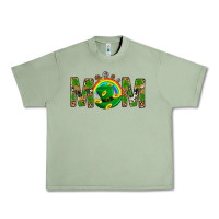 Oil Green Western Mom With Shamrock Urban Heavy Tee - BundleAndBundleShop