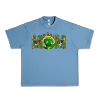 Pebble Blue Western Mom With Shamrock Urban Heavy Tee - BundleAndBundleShop