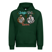 Forest Green Jingle Bell Rockin Urban Hoodie - CowhideDigitalArt
