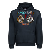 Navy Jingle Bell Rockin Urban Hoodie - CowhideDigitalArt