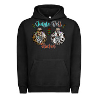 Pigment Black Jingle Bell Rockin Urban Hoodie - CowhideDigitalArt