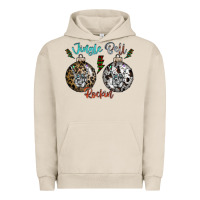 Pigment French Oak Jingle Bell Rockin Urban Hoodie - CowhideDigitalArt