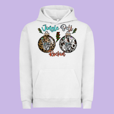 Jingle Bell Rockin Urban Hoodie Designed By Cowhidedigitalart