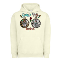 Pigment Pistachio Jingle Bell Rockin Urban Hoodie - CowhideDigitalArt