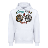 White Jingle Bell Rockin Urban Hoodie - CowhideDigitalArt