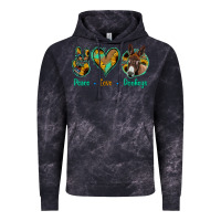 Cloud Black Peace Love Donkeys Vintage Hoodie - Jasminsmagicworld