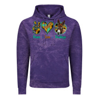Cloud Purple Peace Love Donkeys Vintage Hoodie - Jasminsmagicworld