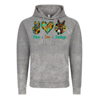 Cloud Rock Peace Love Donkeys Vintage Hoodie - Jasminsmagicworld