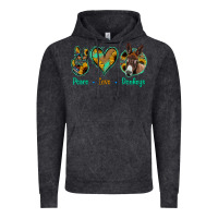 Vintage Black Peace Love Donkeys Vintage Hoodie - Jasminsmagicworld