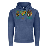 Vintage Denim Peace Love Donkeys Vintage Hoodie - Jasminsmagicworld
