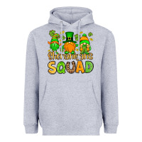 Heather Grey St. Patrick's Shenanigans squad gnomies Heavyweight Hoodie - OliviaCreatesArt