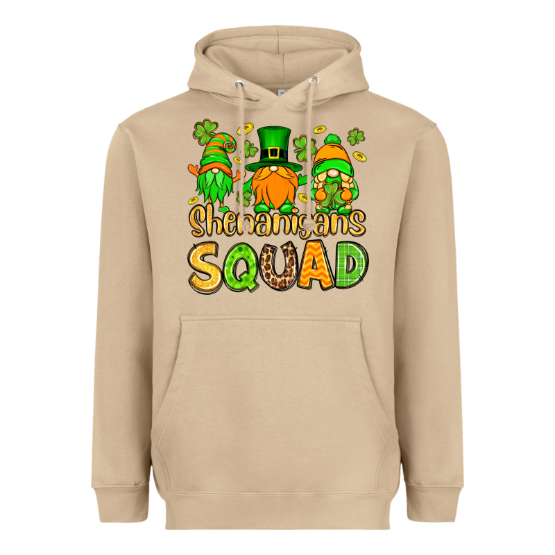 St. Patrick's Shenanigans Squad Gnomies Heavyweight Hoodie by OliviaCreatesArt | Teevron