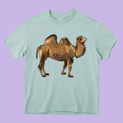 Camel Heavy Core Tee Designed By Lillyallendesigns