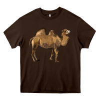 Chocolate Brown Camel Heavy Core Tee - LillyAllenDesigns