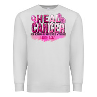 Dove Grey Heal Cancer for nothing is impossible Premium Sweatshirt - FaDigitalArtStudio