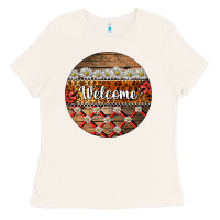 Bone ladybug welcome ornament Ladies Tee - BarkalooDesign