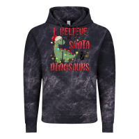 Cloud Black i believe in santa & dinosaurs Vintage Hoodie - MaliasSmallBusiness
