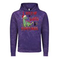 Cloud Purple i believe in santa & dinosaurs Vintage Hoodie - MaliasSmallBusiness