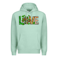 Seafoam St. Patrick's Love luck with clover Premium Hoodie - HowdyJamesFarm