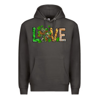 Smoke St. Patrick's Love luck with clover Premium Hoodie - HowdyJamesFarm