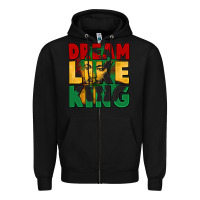 Black dream like king martin luther Zipper Hoodie - CowGirlArtShop