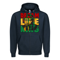 Navy dream like king martin luther Zipper Hoodie - CowGirlArtShop