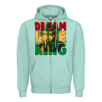 Seafoam dream like king martin luther Zipper Hoodie - CowGirlArtShop