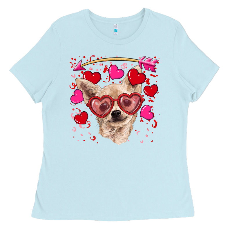 Valentine's Day  Chihuahua Ladies Tee by RanaPortraitStore | Teevron