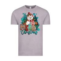Vintage Zinc merry christmas snowman Vintage Tee - MaliasSmallBusiness