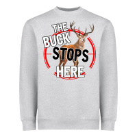 Heather Grey The Bucks Stops Here Heavyweight Sweatshirt - Bettercallsaul