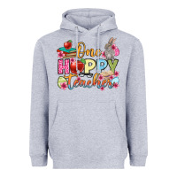 Heather Grey Easter Day One hoppy Teacher Heavyweight Hoodie - OliviaCreatesArt