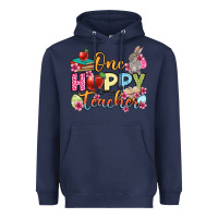 Navy Easter Day One hoppy Teacher Heavyweight Hoodie - OliviaCreatesArt