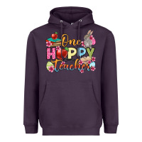 Plum Easter Day One hoppy Teacher Heavyweight Hoodie - OliviaCreatesArt