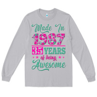 Moon Dust made in 1987, 35 years of being awesome Long Sleeve Tee - Jasminsmagicworld