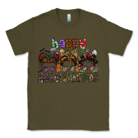 Army Green happy hallothanksmas Classic Tee - SublimationCraftShop