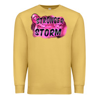 Antique Gold Stronger than the storm Premium Sweatshirt - FaDigitalArtStudio