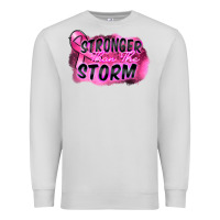 Dove Grey Stronger than the storm Premium Sweatshirt - FaDigitalArtStudio