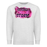 Oatmeal Heather Stronger than the storm Premium Sweatshirt - FaDigitalArtStudio