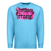 Ocean Blue Stronger than the storm Premium Sweatshirt - FaDigitalArtStudio