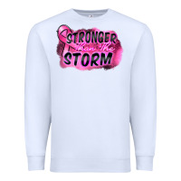 White Stronger than the storm Premium Sweatshirt - FaDigitalArtStudio