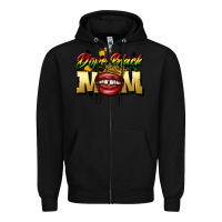 Black black mom Zipper Hoodie - CowGirlArtShop