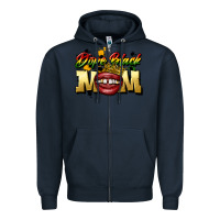 Navy black mom Zipper Hoodie - CowGirlArtShop