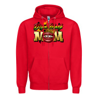 Red black mom Zipper Hoodie - CowGirlArtShop
