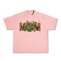 Salmon Western Mom With Reindeer Urban Heavy Tee - BundleAndBundleShop