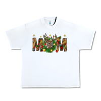 White Western Mom With Reindeer Urban Heavy Tee - BundleAndBundleShop