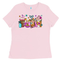 Bubblegum Pink hair hustler coffee Ladies Tee - Jasminsmagicworld