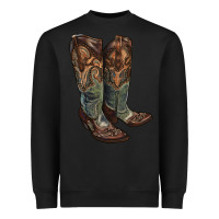 Black cowgirl boots Heavyweight Sweatshirt - RanaPortraitStore