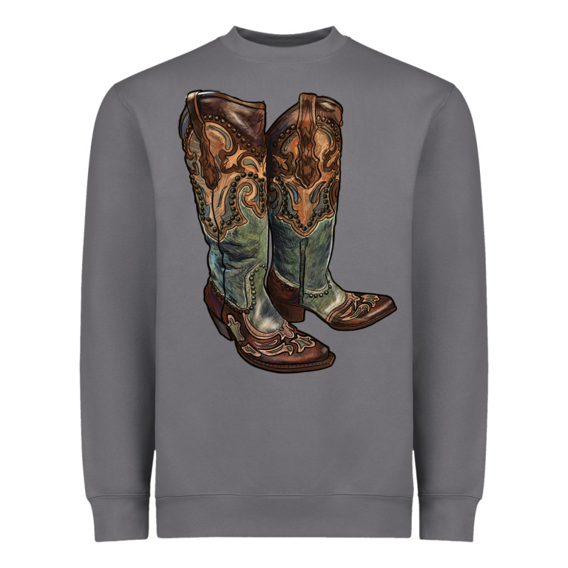 Cowgirl Boots Heavyweight Sweatshirt by RanaPortraitStore | Teevron