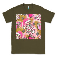 Army Green christmas cake and pink mug seamless pattern bbs Classic Tee - BundleAndBundleShop